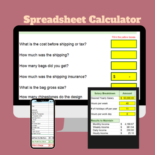 Spreadsheet to Figure How Much You Should Charge