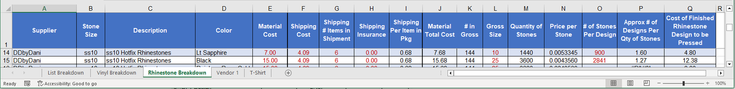 Spreadsheet to Figure How Much You Should Charge