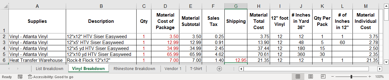 Spreadsheet to Figure How Much You Should Charge