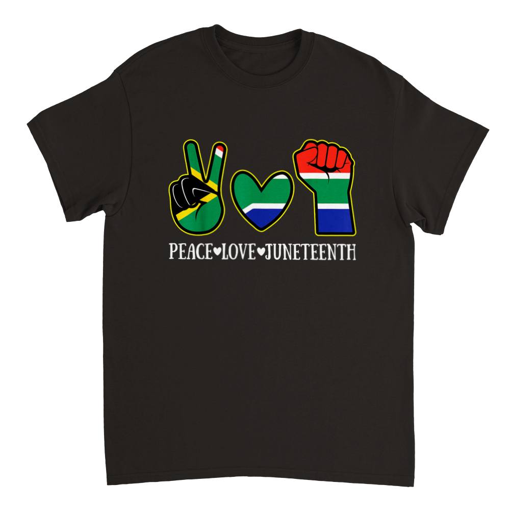 Heavyweight Unisex Crewneck T-shirt Commemorating Juneteenth