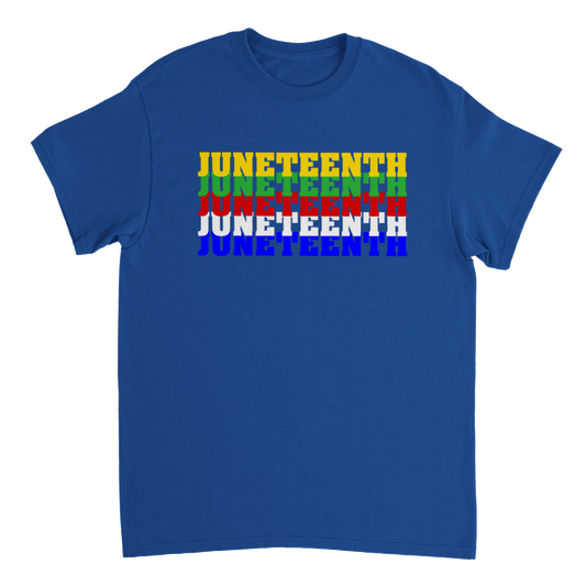 Heavyweight Unisex Crewneck T-shirt Commemorating Juneteenth