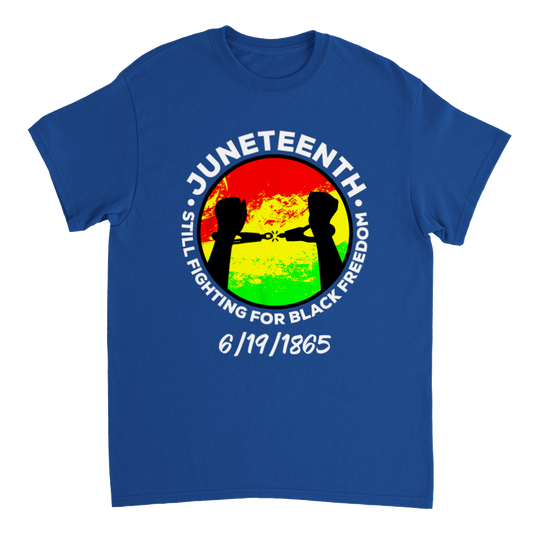 Heavyweight Unisex Crewneck T-shirt Commemorating Juneteenth