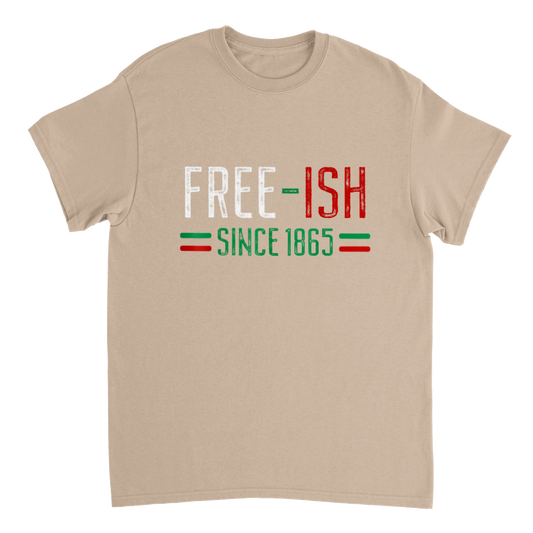 Heavyweight Unisex Crewneck T-shirt Commemorating Juneteenth