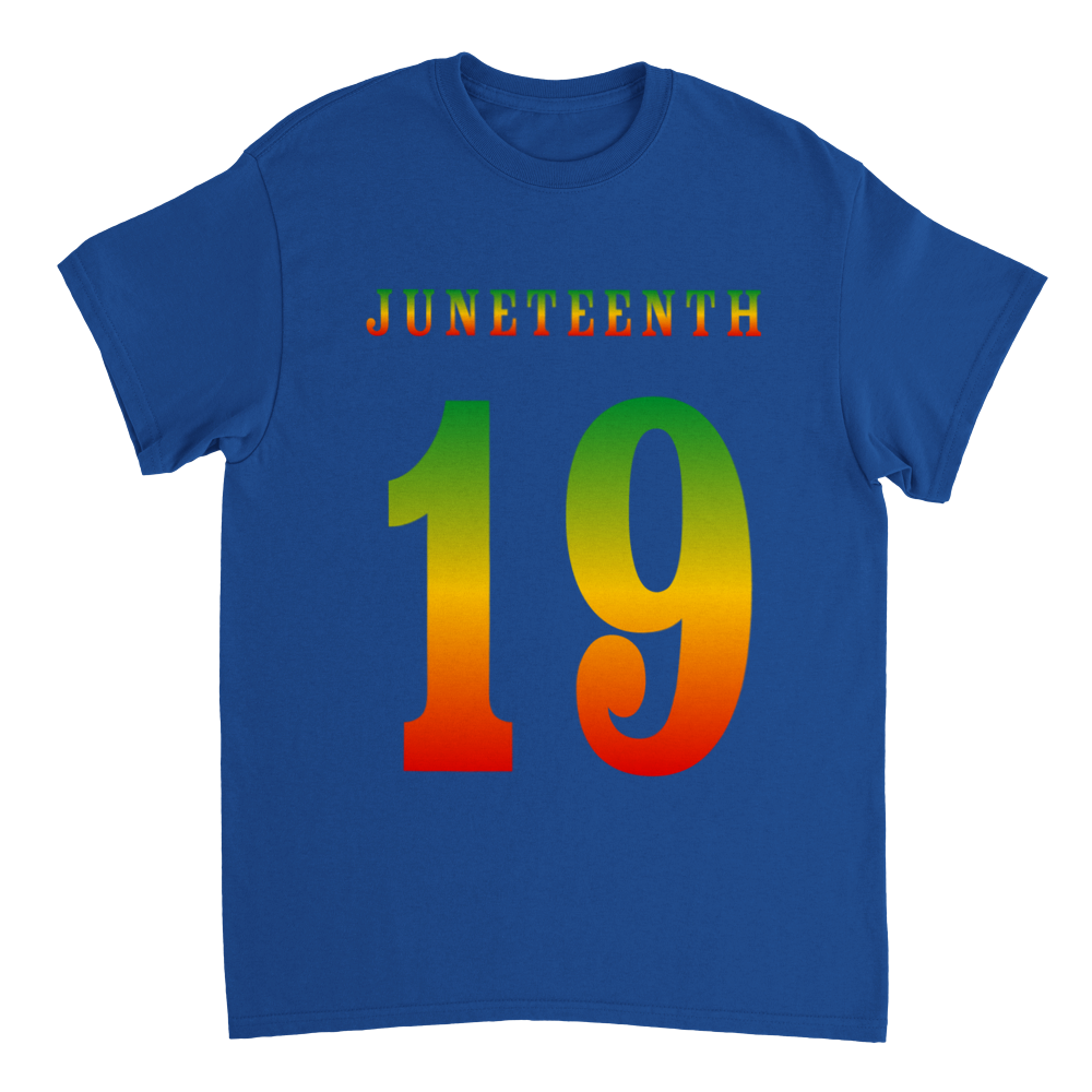 Heavyweight Unisex Crewneck T-shirt Commemorating Juneteenth