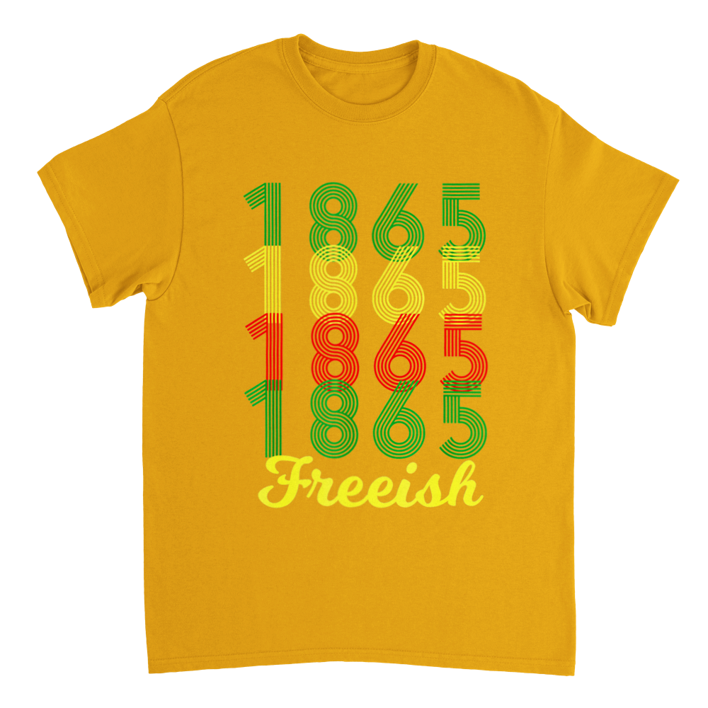 Heavyweight Unisex Crewneck T-shirt Commemorating Juneteenth