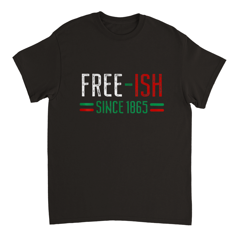 Heavyweight Unisex Crewneck T-shirt Commemorating Juneteenth