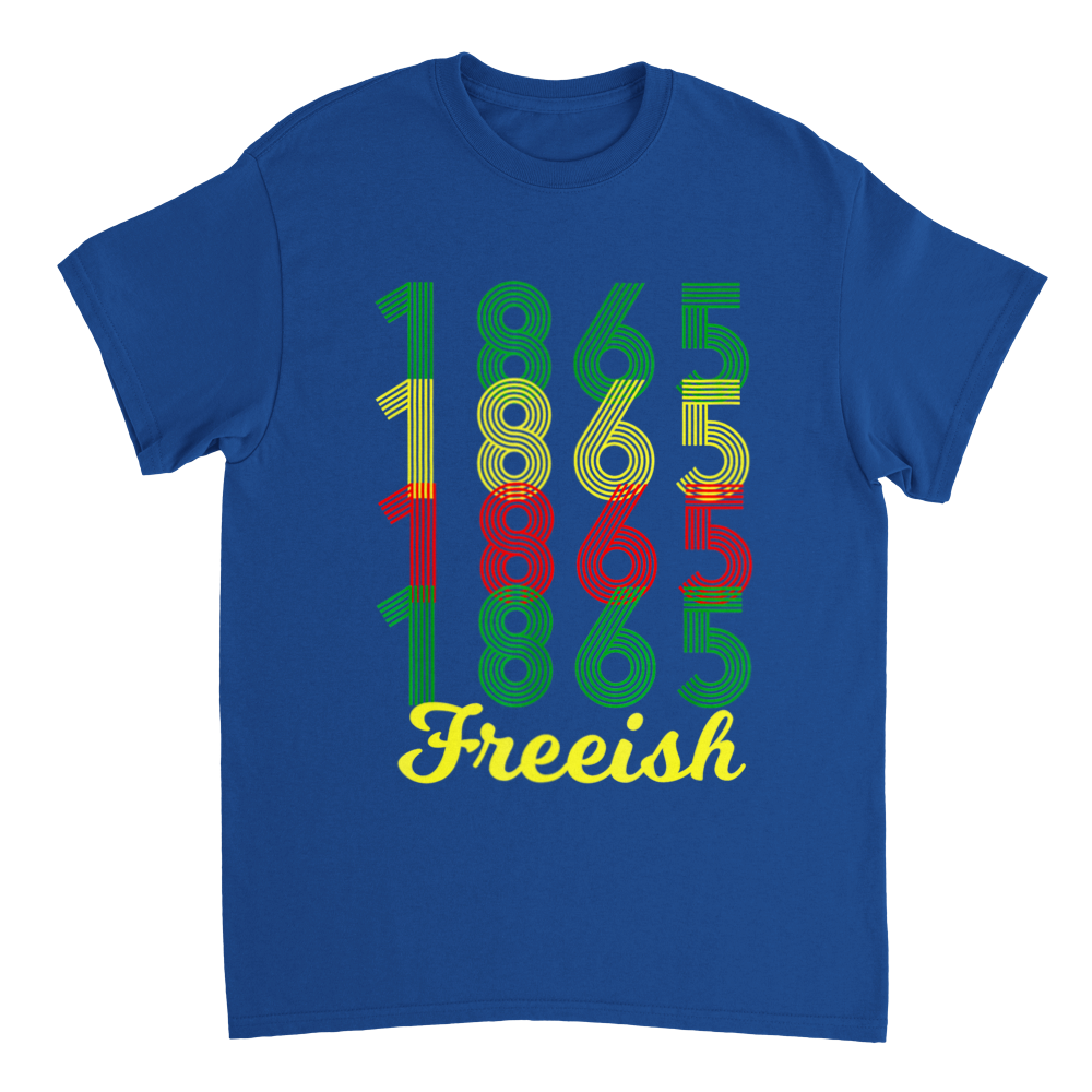 Heavyweight Unisex Crewneck T-shirt Commemorating Juneteenth