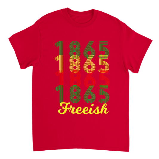 Heavyweight Unisex Crewneck T-shirt Commemorating Juneteenth