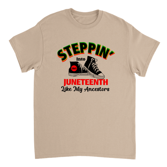 Heavyweight Unisex Crewneck T-shirt Commemorating Juneteenth