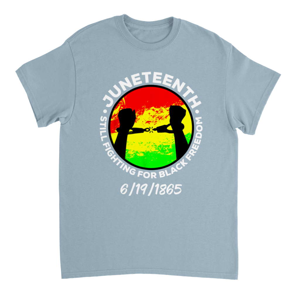 Heavyweight Unisex Crewneck T-shirt Commemorating Juneteenth