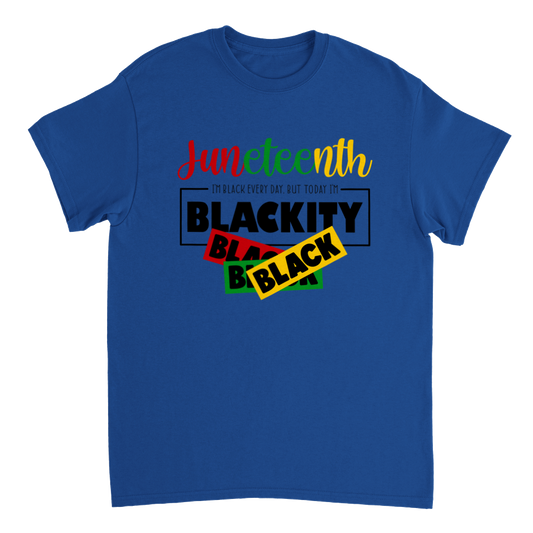 Heavyweight Unisex Crewneck T-shirt Commemorating Juneteenth