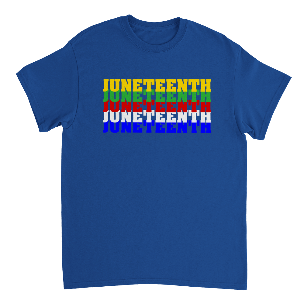 Heavyweight Unisex Crewneck T-shirt Commemorating Juneteenth