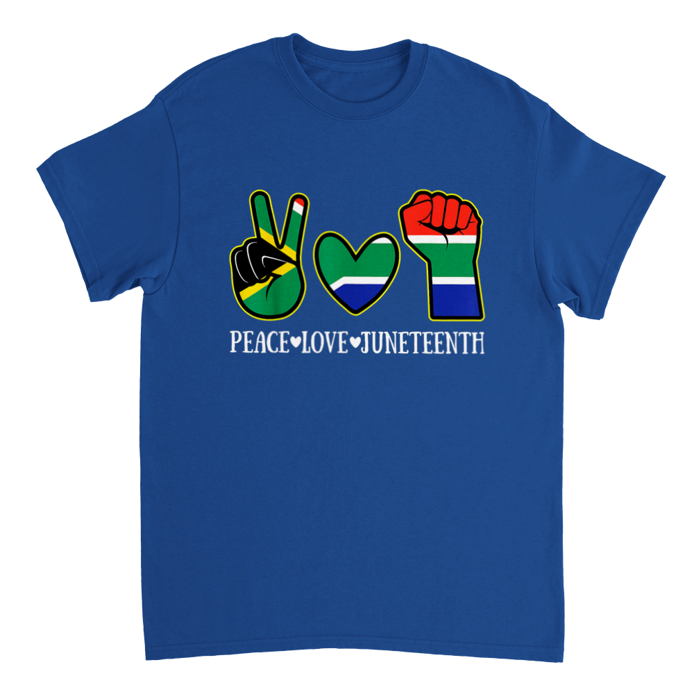 Heavyweight Unisex Crewneck T-shirt Commemorating Juneteenth