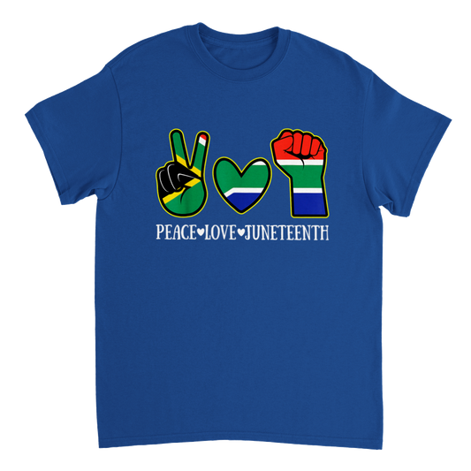 Heavyweight Unisex Crewneck T-shirt Commemorating Juneteenth