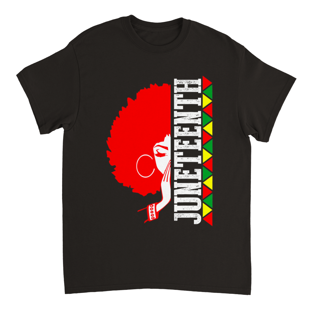 Heavyweight Unisex Crewneck T-shirt Commemorating Juneteenth