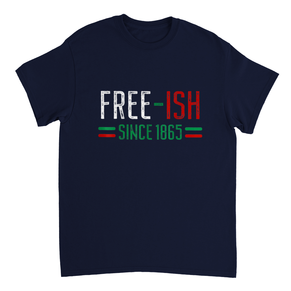 Heavyweight Unisex Crewneck T-shirt Commemorating Juneteenth