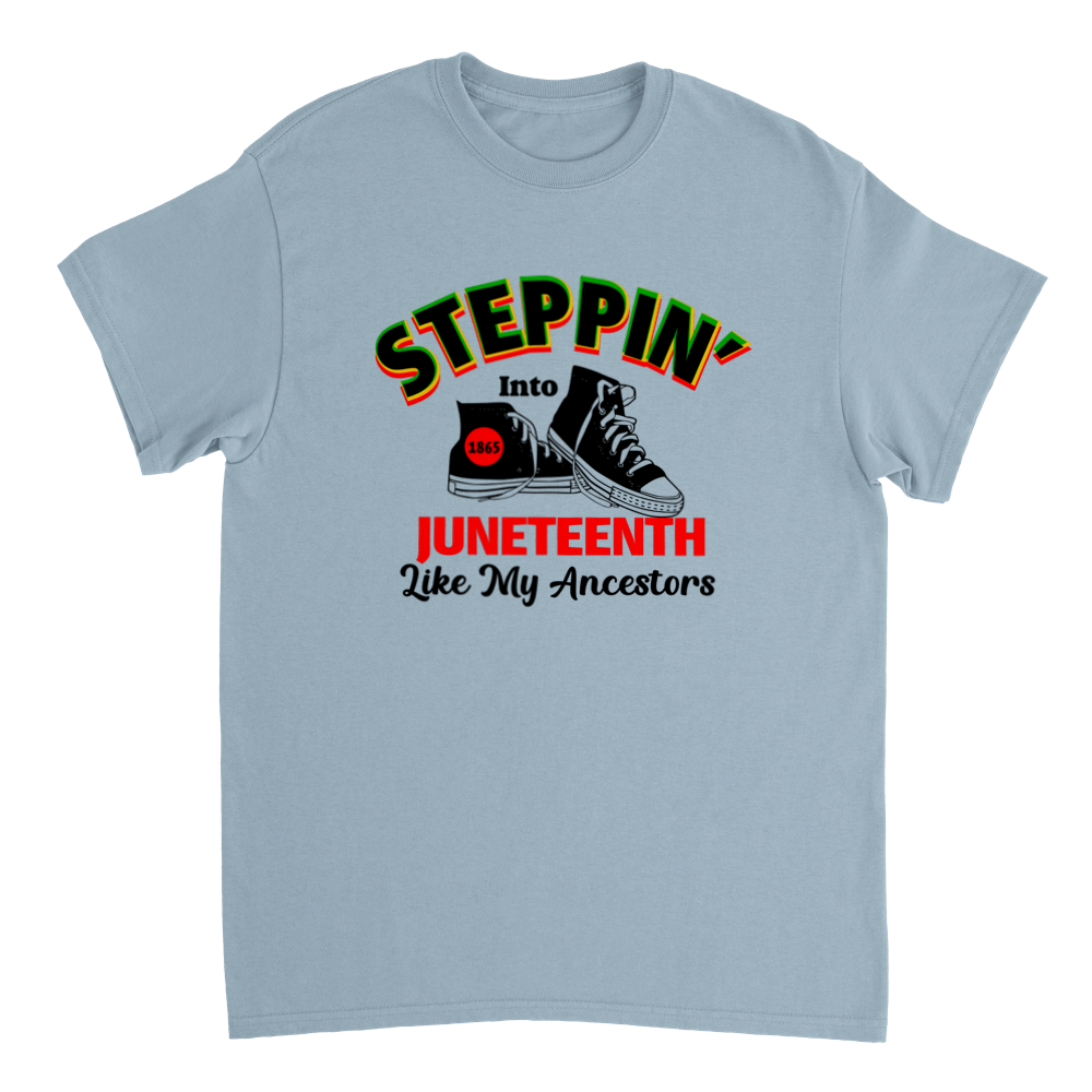 Heavyweight Unisex Crewneck T-shirt Commemorating Juneteenth