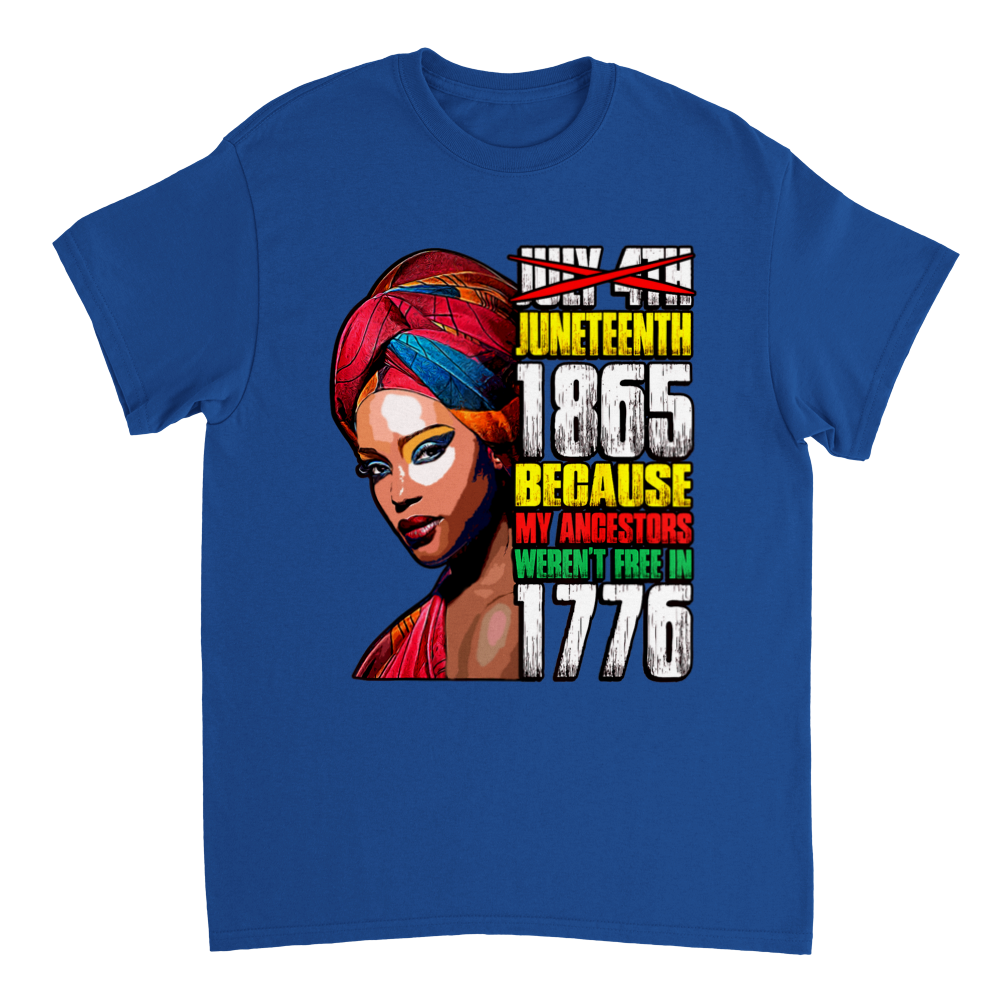 Heavyweight Unisex Crewneck T-shirt Commemorating Juneteenth